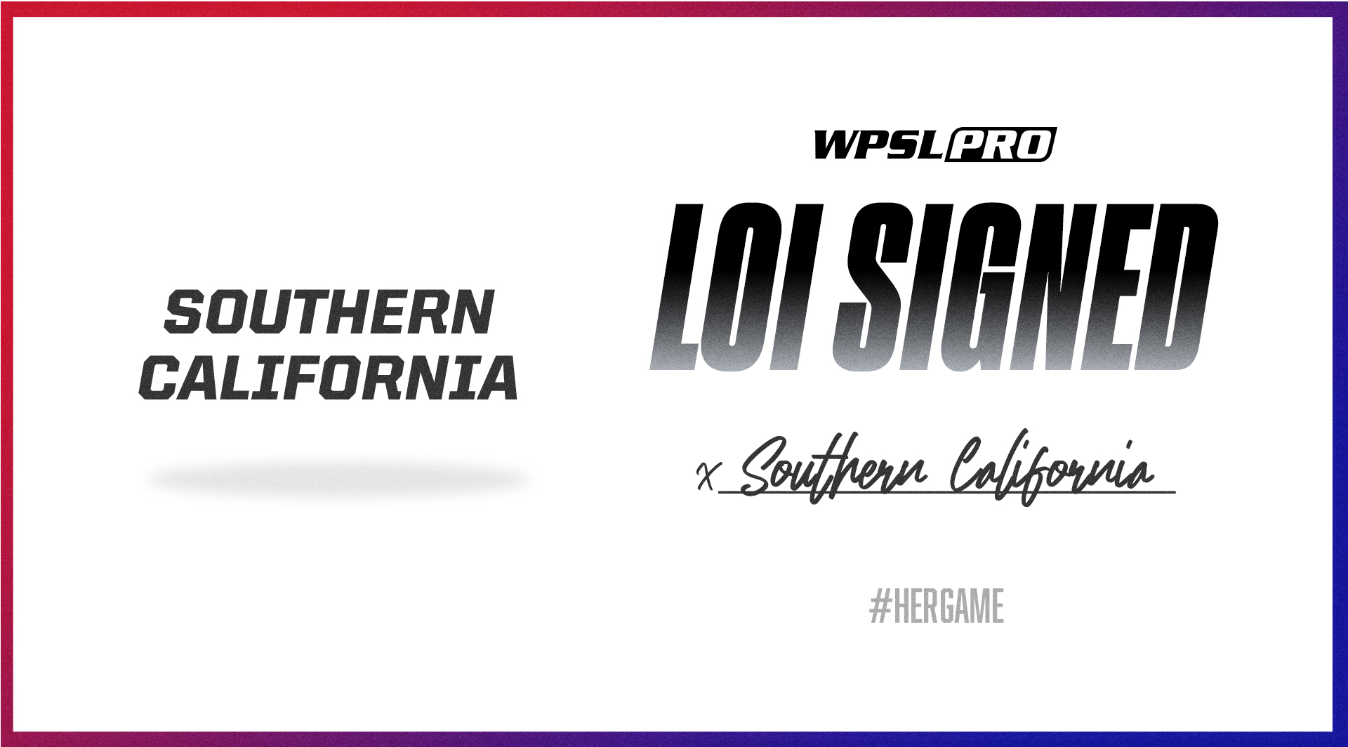 SoCal LOI Announcement